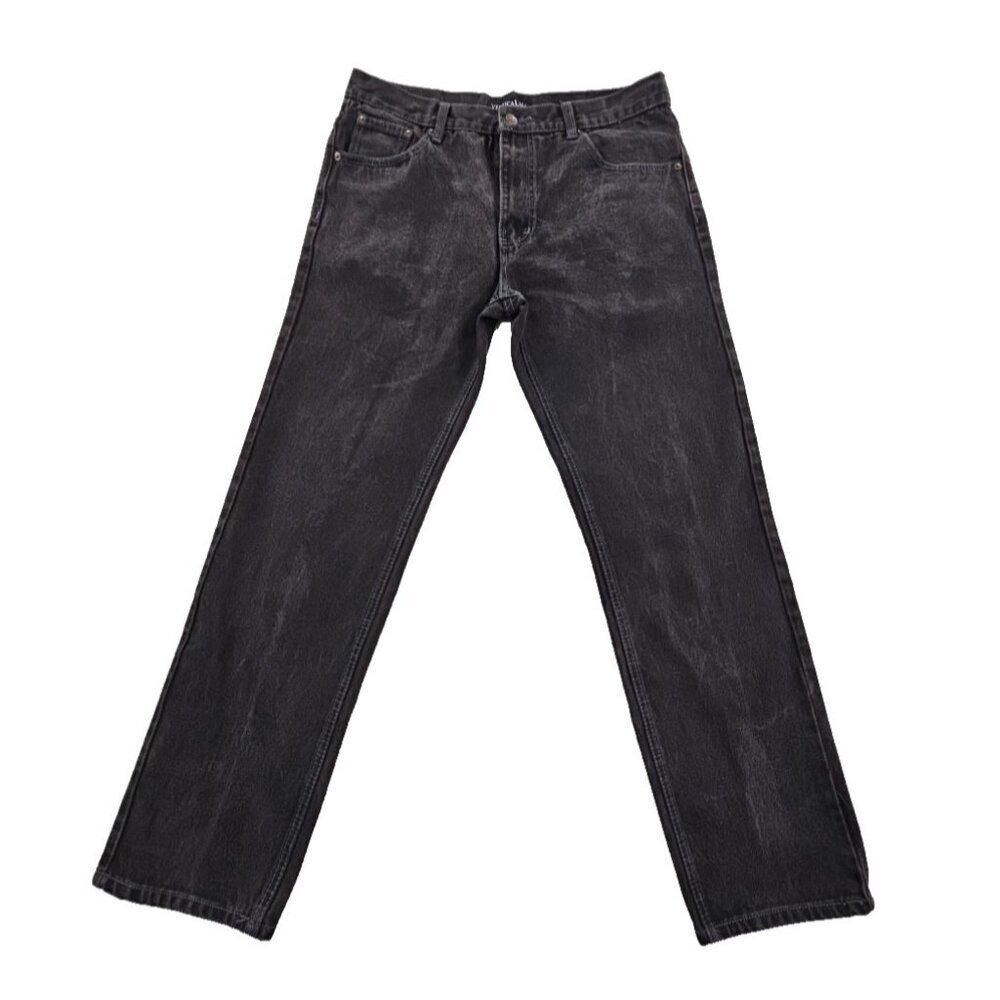 Vertical Jeans Men's 36x32‎ Black 100% Cotton Straight Leg Relaxed Fit Well Made